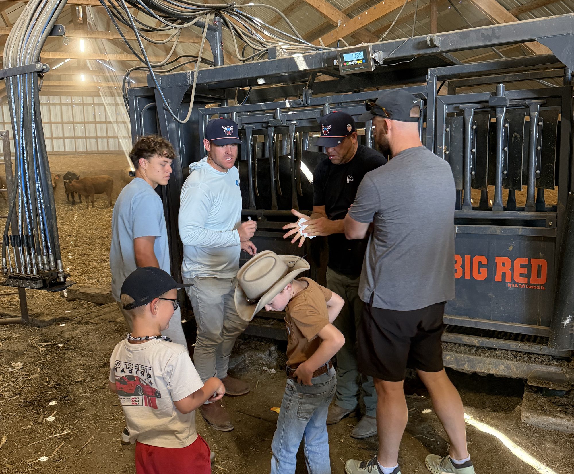 Three generations at the chute